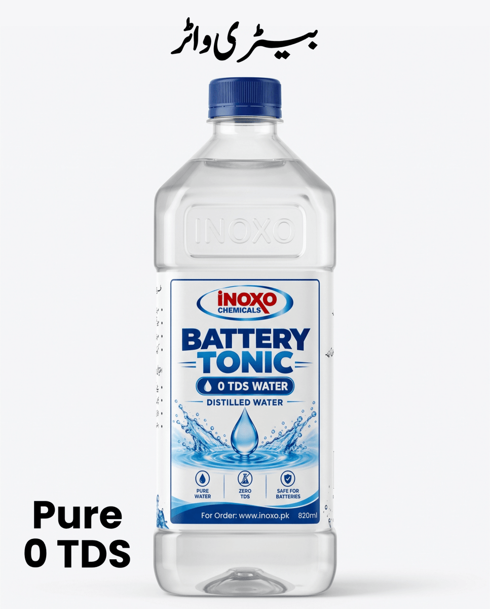 Inoxo Battery Tonic – 0 TDS - 820ml Deionized Battery Water - Inoxo Chemical
